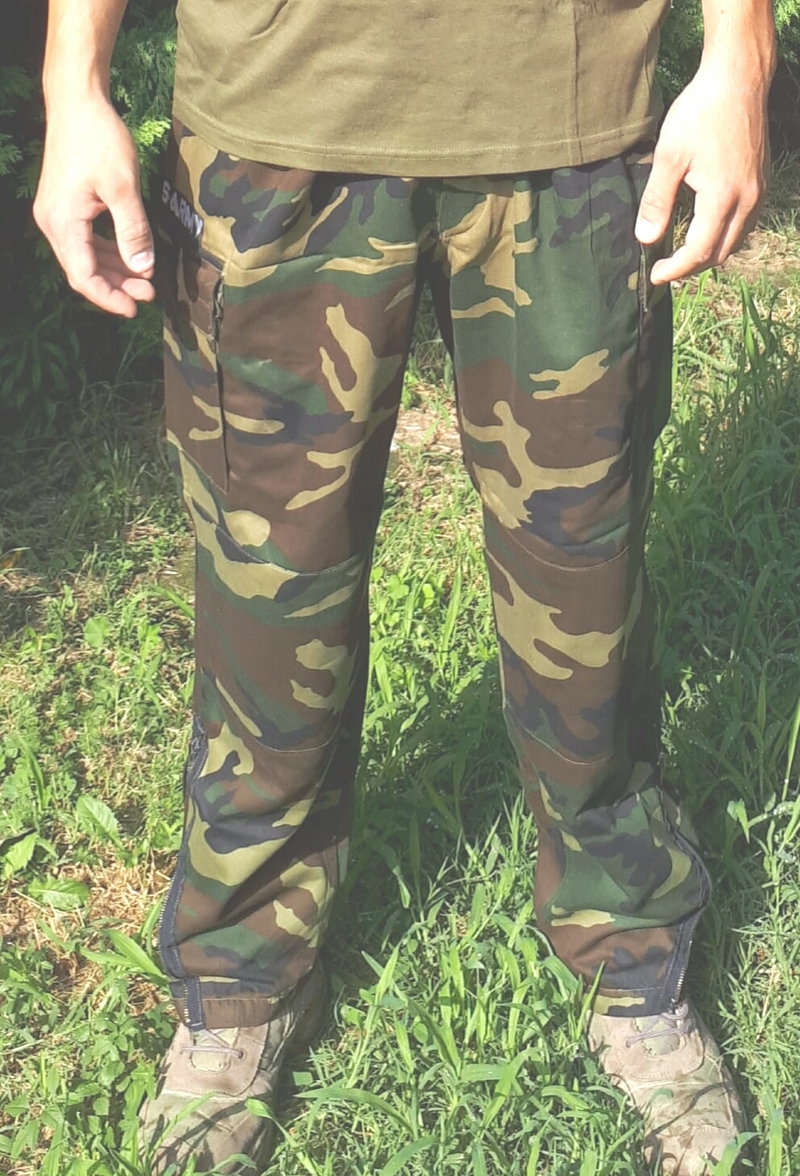 Pantaloni policromi Esercito Italiano con zip