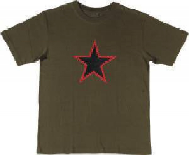 T-shirt con stella rossa